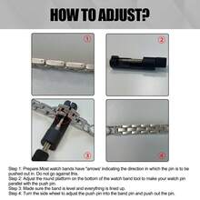 EIGIIS 1pc Stainless Steel Watch Link Removal, Tools To Adjust And Remove Bracelets, Pin Remover For Sizing Strap, Watch Band Adjustment Tool