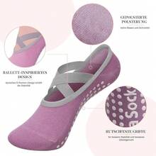 Calcetines Yoga/Pilates Mujer (10 Piezas/Multicolores): Antideslizantes, Talla Única, Ideal para Danza/Ballet - 1 - Ver 1