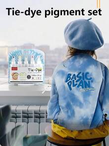 3/5 Color Handmade Tie-Dye Set DIY Children's Pigment Plant Cold Dye Creative Gift For Elementary School Handicraft Class, Handmade Tie-Dye Set, Cultivate Children's Practical Ability - Multicolor - View 5