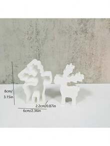 Christmas Reindeer Small/Medium/Large Candle Silicone Mold, DIY Resin, Plaster Decor Mold, Multi-Purpose Craft Mold