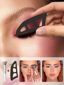 6/3/2/1 件套眼妆辅助工具，眼影印章模板，眼影助手，眼影工具和化妆刷，1 支眼影刷，眼妆工具，美容工具，新手眼妆助手，眼妆美容工具，适合初学者的平价美容工具，圣诞礼物，化妆品，化妆工具，价格实惠，礼物，女士礼物，圣诞礼物