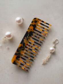 Personalized Acrylic Comb, Bridesmaid Gift, Engraved Initial Comb, Marble Comb, Pocket Comb, Bridal Gift, Engraved Comb - Christmas Gift For Her - Multicolor - View 8