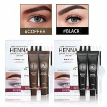 ICONSIGN 二合一眉毛凝胶染色剂，15ml+15ml，防汗，持久，自然立体效果，适合狂野眉毛