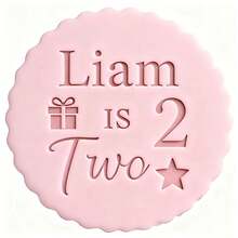 定制文字蛋糕装饰、DIY模具、糖霜蛋糕模板、婚礼翻糖压花工具、名字蛋糕模具、手工饼干/糕点压花印章 - 彩色 - 查看 17