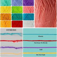 1 Pack 50g Soft Knitting Yarn Set, 5-Ply Commonly Used Crochet Yarn, Suitable For Crocheting Sweaters, Hats, Crafts, Decorations, Approx. 50g/Pc (Random Color Accessories)