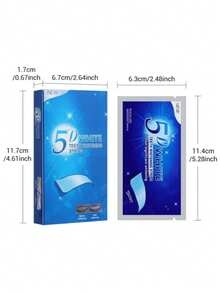 Tiras blanqueadoras de dientes, cuidado de la higiene oral, tiras blanqueadoras elásticas de doble cara, pastillas blanqueadoras, blanqueamiento de dientes en casa, kit de blanqueamiento, contiene xilitol, elimina manchas amarillas, manchas de café y vino tinto, regalo para el hogar y viaje Pasta de dientes - Azul - Ver 7