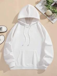 Chaqueta con Capucha para Mujer de Halloween - Sudadera Gráfica Espeluznante con Estampado en la Parte Trasera (Fantasmas, Calabazas, Murciélagos) - Suéter Blanco para Fiestas de Otoño, Ropa Casual Lavable a Máquina, Atuendo de Halloween y Invierno - blanco - Ver 2
