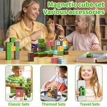 Magnetic Blocks, Travel Magnet Building Blocks For Toddlers, Magnetic Building Toys With Portable Iron Box STEM Educational Magnet Toys For Kids Ages 3 4 5 6 7 8 Year Old Boys Girls