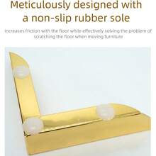 4 件耐用重型承重家具腿、金属柜腿、沙发腿、L 形简易家具腿、床头柜腿、电视柜脚、用于 DIY 家具五金支撑腿/替换腿