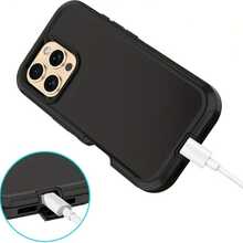 Suitable 17/16/15/14/13 Series Three-Layer Thickened Heavy-Duty Protective Case, Heavy-Duty Anti-Fall Full-Body Strong Shockproof Three-Layer Sturdy Protective Mobile Phone Case, 3-In-1 Sturdy And Durable Protective Case, Halloween, Christmas, Easter And Thanksgiving, Perfect Male/Girlfriend Holiday And Birthday Gift Selection - Hồng hồng - Xem 6