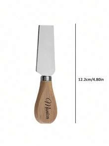 Custom Stainless Steel Butter Knife Spreader, Personalized Stainless Steel Butter Spatula,Wooden Handled Butter, Cheese Spreader Knives, Jam, Frosting, Cream Spatula Kitchen Essentials, Natural Log Style, Family Dining, Party Use, Afternoon Tea Use, Kitchen Use, Kitchen Supplies, High-End Restaurants Supplies, Dishwasher Friendly Back To School,Highly Attractive Kitchen Gift For Mothers, Chefs, And Food Lovers - Multicolor - View 11