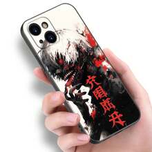 Anime  Black Silicone Phone Case For Apple  12 13 Mini 7 8 14 15 16 Plus Pro Max 16E Cover - 05 - View 5