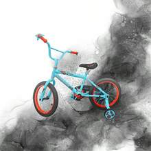 Bicicleta infantil grande sin bocina - Multicolor - Ver 2