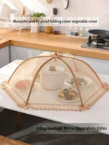 1 chiếc nắp đậy thức ăn, nắp đậy thức ăn gấp gọn cho bàn ăn, nắp che rau củ chống bụi và ruồi, nắp che nhà bếp hình chữ nhật chống muỗi. - Nhiều màu - Xem 5