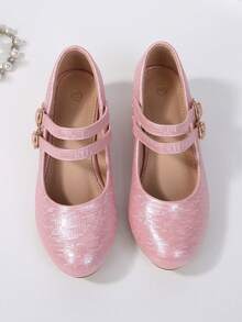 Versatile High Heels For Teenagers, Vacation & Party, Casual Fashion Campus Student Shoes, Ballet Princess Pumps - Pink - View 4