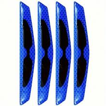 2/4 Pcs Door Cushion Protector With Reflective Sticker-Anti-Scratch And Anti-Collision Vehicle Guard, High-Grade Soft Silicone Door Edge Buffer, Lighted Decorative Sticker For Enhancing Visibility, Very Suitable For Parking, Opening/Closing Or Wall When Colliding, Protect The Door, Edge And Body From Scratches - Multicolor - View 7