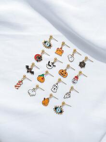 Ghost Earrings Pumpkin Dangle Earrings Halloween Jewelry For Women Spooky Halloween Costumes Accessories