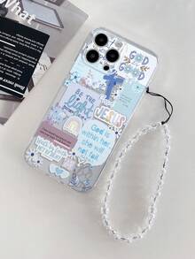 1个透明水钻装饰防震保护壳，兼容 17 Pro/17 Air/17/17 Pro Max/16/11/16 Pro/16 Plus/16 Pro Max/16 e/15 Pro Max/13/14/12/XS/XR/7G/8P，兼容三星Galaxy和红米手机，国际版，非国内版 - 彩色 - 查看 4