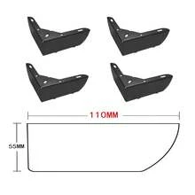 4 件耐用重型承重家具腿、金属柜腿、沙发腿、L 形简易家具腿、床头柜腿、电视柜脚、用于 DIY 家具五金支撑腿/替换腿