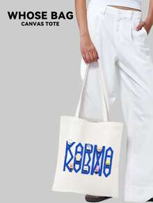 [ WHOSE BAG ]Kpop Idol Straykid/SKZ New Album <KARAMA> Comes With Canvas Bags, Signed Handbags For Fan Meetings, And Gifts For Idol Signings. WORLD TOUR Handbag,STAY Fans Support Gift, Shopping Bag Suitable For Commuting Daily Use, Practical Gift Selection, Cute Christmas Gifts