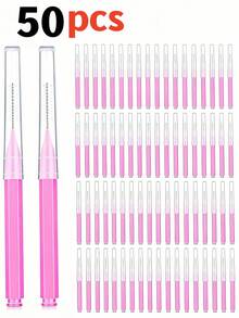 200pcs Tooth Cleaning Brush, Cleaner Interdental Brush, Toothpick, Oral Dental Care Brush, Oral Teeth Cleaning Tools, Eyelash Brush - Multicolor - View 12