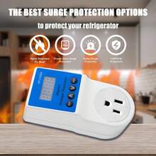 regulador de Voltaje Eléctrico para Refrigerador Enchufe de Protección para Refrigerador Protector contra Sobretensiones Electrónico Enchufe 110V - Tipo de Enchufe A USA (110-127V) - Ver 3
