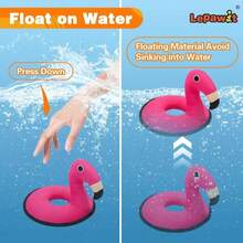 Lepawit Squeaky Dog Toys, Floating Dog Toys For Indoor Or Outward Play, Swim Ring Design Interactive Dog Gifts For Small And Medium Dogs - 2pack