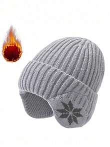 1 件男女冬季保暖针织羊毛帽，防风防寒户外运动帽，纯色，适合寒冷天气；休闲、优雅、复古，适合旅行、工作、日常使用万圣节冬秋季无檐帽秋季装 - 彩色 - 查看 13