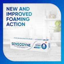 Sensodyne Repair And Protect Whitening Toothpaste, Toothpaste For Sensitive Teeth And Cavity Prevention, 34 Oz (Pack Of 2) - Tên hương vị B - Xem 9