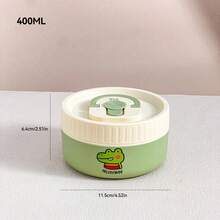 1个400/600毫升304不锈钢保温午餐盒,可爱小熊图案,便携式密封防漏弯折盒,可用洗碗机和微波炉加热,可存放水果沙拉等食物,保温保鲜,适合学生和成人居家、学校、办公室、户外露营、野餐、旅行、返校等场合使用。 - 白色 - 查看 26