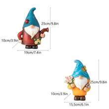 Gnome pitic ghiveci de flori acasă grădină vază în aer liber decor desene animate pitic rășină artizanat decorativ