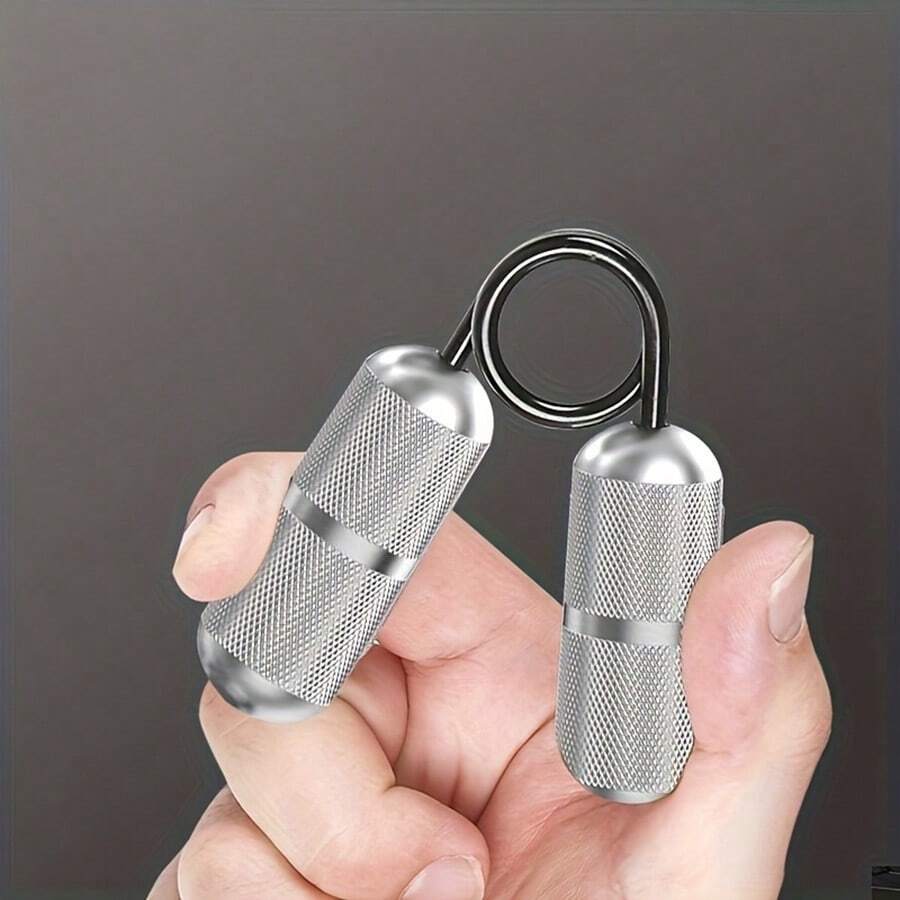 1 件金属握力器 - 家庭/办公室健身便携式臂力训练器材 - 彩色 - 查看 1