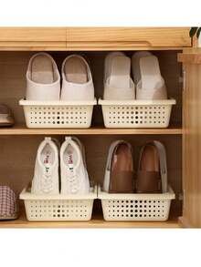 [Hot Selling] 3-Tier Space-Saving Shoe Rack - Dust-Proof Plastic Storage Rack For Slippers And Shoes, Multi-Functional Home Storage Solution, Space-Saving Household Shoe Rack, Drawer-Style Plastic No-Assembly Shoe Rack, Magical Slipper Storage Rack. - Multicolor - View 9