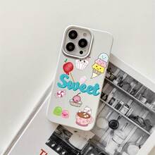 Fundas y carcasas protectoras para teléfono con diseño en inglés y orificios grandes. Compatibles con phone 16 Pro Max, 16, 15 Pro, 14, 14 Plus/14 Pro Max, 13, 13 Pro, 12 Pro, 11/11 Pro. Regalos para cumpleaños y festividades - Blanco - Ver 1