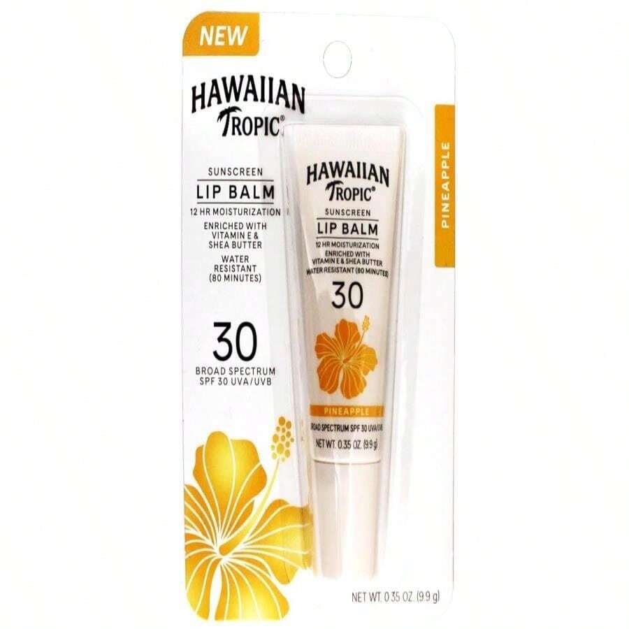 Hawaiian Tropic Lip Sunscreen SPF 30, Pineapple | SPF Lip Balm, Beach ...
