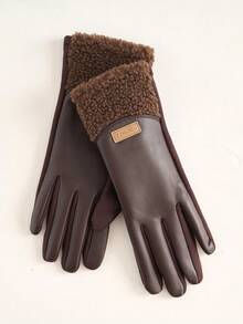 Găng tay cảm ứng dành cho nữ, dày dặn, ấm áp, chống gió, chống thấm nước, đi xe máy, đạp xe mùa thu/đông - Nhiều màu - Xem 11