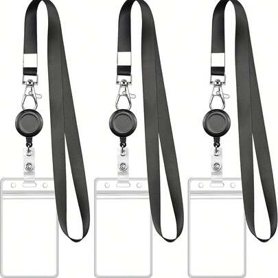 1PC Black Retractab…