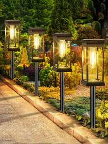 Solar Mandala Wall Lamp, Suitable For Holiday Parties, Projection Floral Lampshades For Thanksgiving, Christmas Party Atmosphere, Seasonal Garden Decoration, Landscape, Yard, Lawn, Deck, Path, Holiday Gifts. - 暖色 - 查看 2