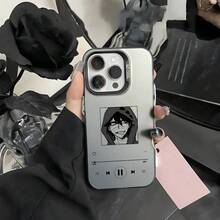 Funda de teléfono Anime A-Angels of Death compatible con  16 15 14 13 12 11 Pro Max, negra, morada, mate, láser, metálica, aurora, funda compatible con  17, funda de  17 Pro, funda de  17 Pro Max - z1 - Ver 9