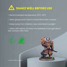 ELEGOO Resina 3D Lavable con Agua, 1kg Resin 3D Printer 405nm Curado Rápido, Resina 3D 1000g para Impresora 3D LCD/DLP/MSLA, Resina Fotopolímero con Alta Precisión y Bajo Olor, 1000g Gris GXDH - Negro 1000 g. - Ver 7