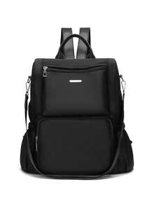 Waterproof Large Capacity Women Coin Purse, High-End Garment Storage Bag, Women's Shopping And Travel Shoulder Bag, Mommy Anti-Theft Double-Shoulder Bag, Multi-Pocket Backpack For Laptop, Suitable For Elementary, Middle, High School Students, Freshmen, Sophomores, And Graduates. - Black - View 14