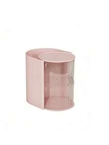 1pc Multi-Layer Rotating Partition Storage Box, Hairpin, Tie, Hair Band Storage Box, Headwear Display Box, Dust-Proof Storage Box, Multi-Functional Compartment, Can Accommodate Combs, Glasses, Makeup Brushes, Simple And Practical PET Material Hair Accessories Box, Birthday Gift Box, Makeup Sponge Storage Box - Multicolor - View 13