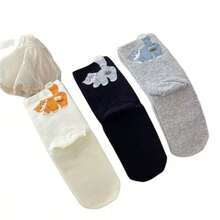 Nuevos calcetines de media caña hechos a mano en 3D con diseño de gato y huevo, calcetines divertidos y originales de animales para hombres y mujeres