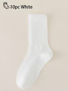 40 piezas/30 piezas/24 piezas Calcetines deportivos cómodos unisex, calcetines largos para hombres, adecuados para deportes y entrenamiento, calcetines largos para mujeres, uso casual y de negocios, antibacterianos, suaves, negros y blancos, resistentes al olor, transpirables, suaves y ligeros, adecuados para otoño/invierno, 20 piezas/10 piezas/8 piezas/6 piezas/4 piezas/2 piezas, otoño