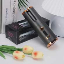 K·SKIN USB 可充电无线卷发器 - 轻松精准卷发，6 种加热和定时器设置，快速加热和自动关闭，无忧造型体验 - 淺灰紫 - 查看 4