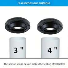 Toilet Flange With Polyethylene Gasket - Leak-Proof Toilet Seal, Fits 3" And 4" Drain Pipes, Easy Installation, Durable Plumbing Ring, Suitable For Toilet, Sink, Shower - Fits Standard Plumbing, Toilet Seat, Modern Design, Long-Lasting Seal, Leak-Proof