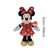 Ty 官方授权毛绒娃娃，柔软舒适，蓬松质感，精美刺绣细节，柔软尾巴，适合所有年龄段的儿童。 - 米妮 - 查看 5