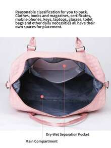 Fashion-Forward Duffle Bag For Men & Women: Waterproof Separate Compartment, Durable Travel Gym Bag With Large Capacity - Ideal For Weekend Trips, Workouts & Getaways - Nhiều màu - Xem 9