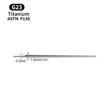 1 Pc Stainless Steel Insertion Taper Pin Threadless Push Pin Screw Connect Piercing Tools 20G 18G 16G 14G G23 Titanium Hypoallergenicity
