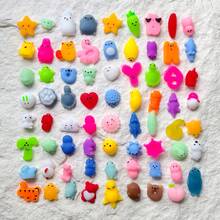 5/10/20/30/40个恐龙麻糬捏捏乐玩具，迷你可爱恐龙捏捏乐软萌解压玩具，适合儿童男孩女孩派对礼品袋填充物、复活节彩蛋填充物、趣味礼物、课堂奖品、交换礼物、派对回礼、糖果袋填充物、皮纳塔填充物，颜色和款式随机。 - 彩色 - 查看 2